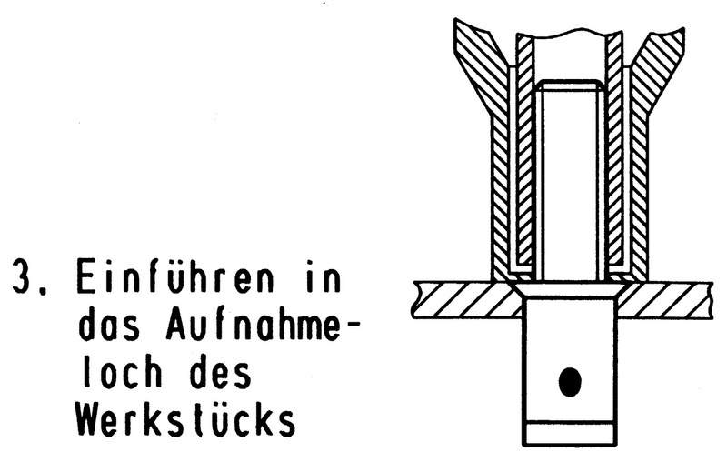 Blind-Einnietschraube mit Senkkopf M6 x 10