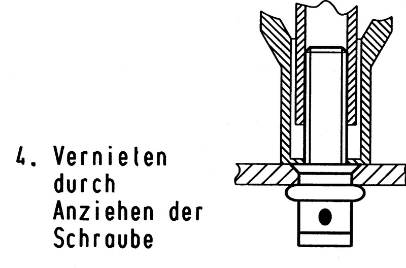 Blind-Einnietschraube mit Senkkopf M5 x 10