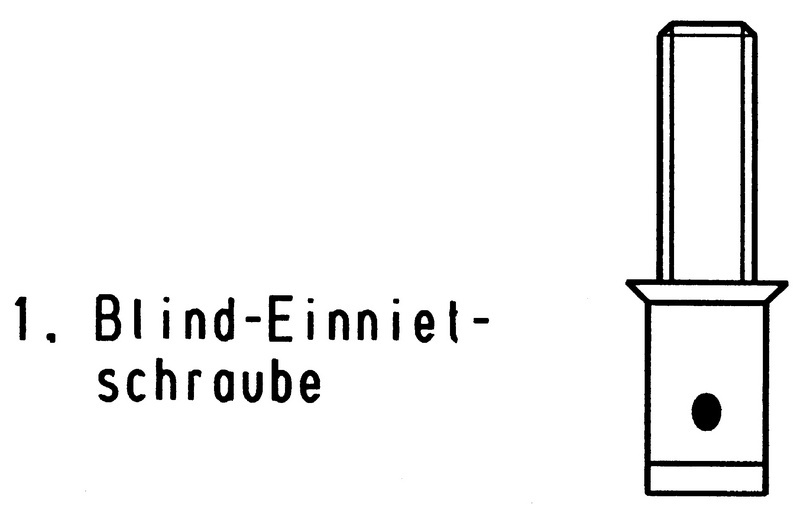 Blind-Einnietschraube mit Senkkopf M5 x 15