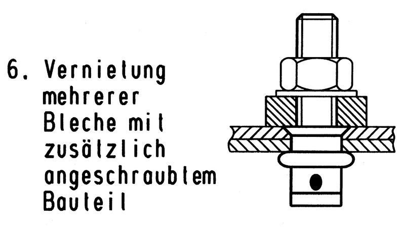 Blind-Einnietschraube mit Senkkopf M5 x 15