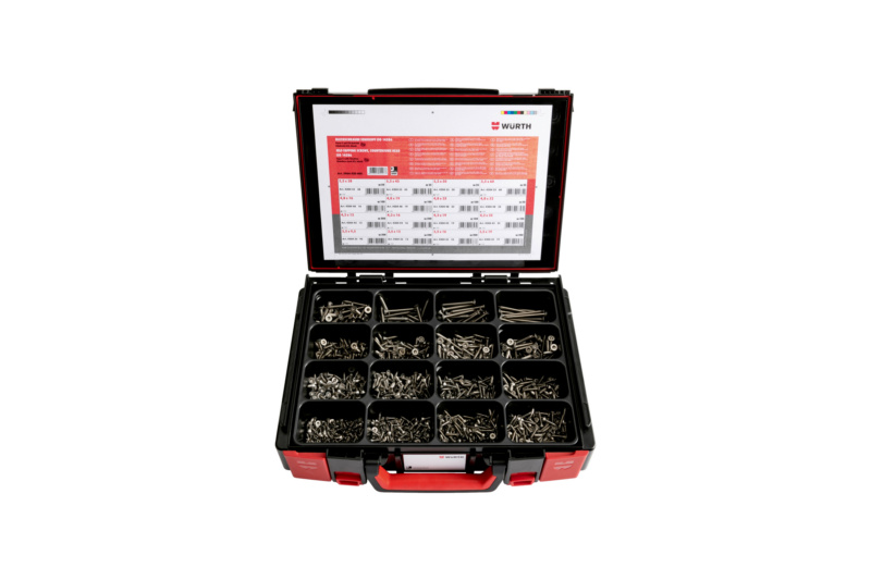 Blechschraube Senkkopf Sortiment 1875-teilig im Systemkoffer 4.4.1, ISO 14586