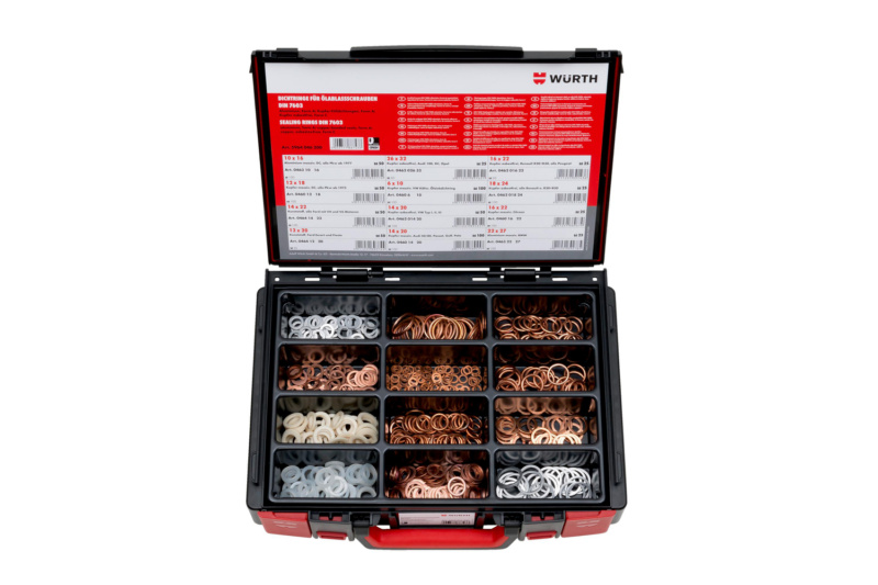 Dichtring Sortiment 575-teilig im System-Koffer 4.4.1. DIN 7603, Form A