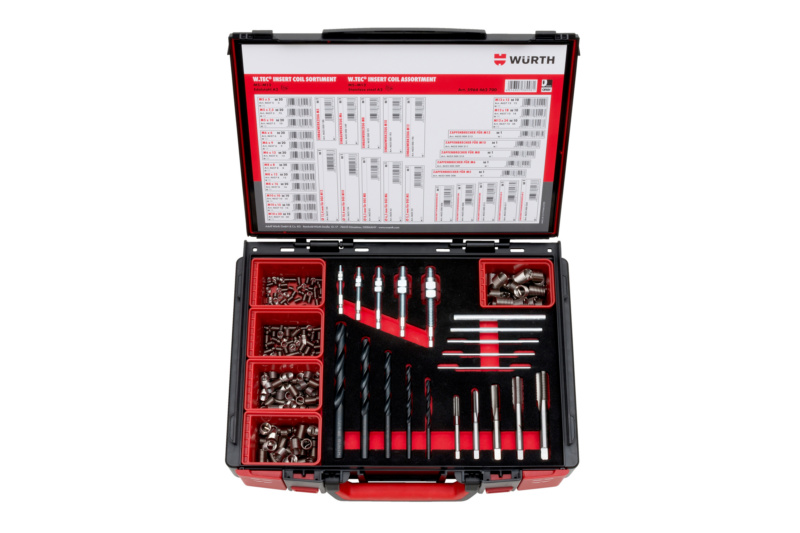 Drahtgewindeeinsatz-Sortiment W.TEC®  INSERT COIL M5-M12 nach DIN 8140