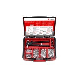 Einnietmuttern Flachrundkopf Sortiment 506-teilig im System-Koffer 4.4.1