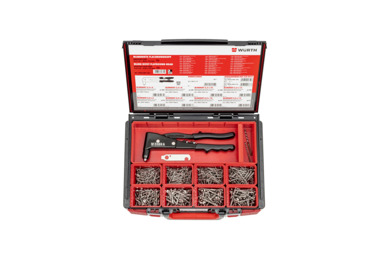 NT-SYSKO-FLRDKPF-3,2/4,0MM-A2/A2-703TLG Blindniete Flachrundkopf Edelstahl A2
