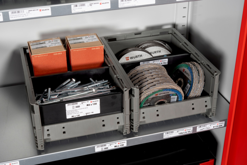 System-Lagerbox W-SLB SYSLGRBOX-GR1-UNBSTUECKT-BLAU