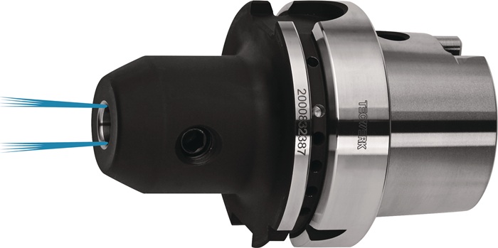 Flächenspannfutter DIN 69893A Weldon Spann-D.6mm HSK-A63 A.-L.65mm m.IK TECWERK