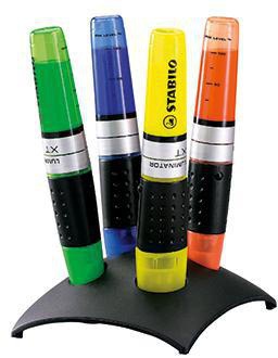 STABILO Textmarker Luminator 7104-2 2-5mm farbig sortiert 4 St./Pack.