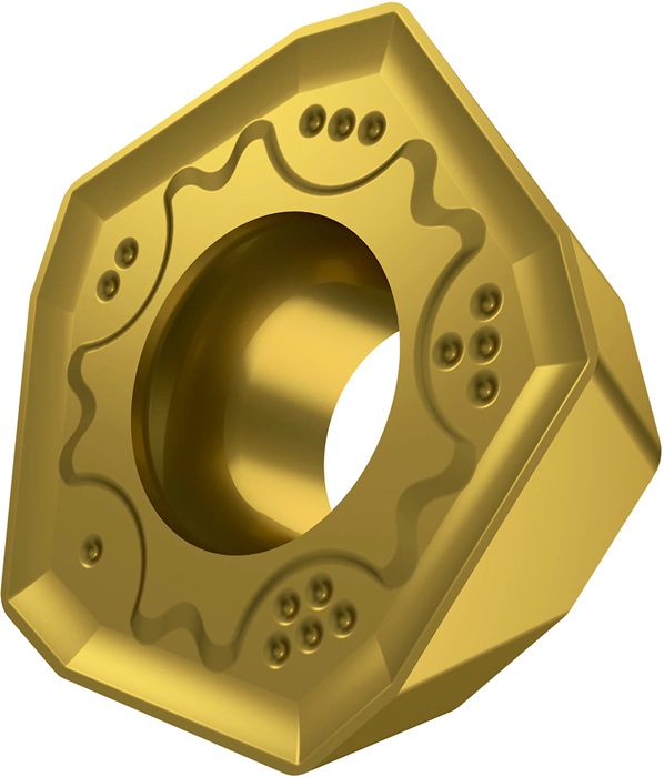 Fräswendeschneidplatte ISO PDKX 0905ZEER-FM:M6330 D.5,5mm PVD beschichtet Gold