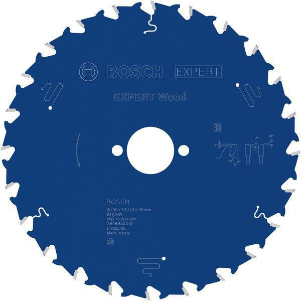 Kreissägeblatt Expert Wood AD 190mm Z.24 WZ Bohr.30mm Schnitt-B.2,6mm