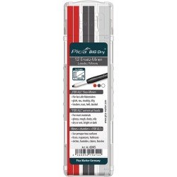 Minen-Set Pica BIG-Dry je 4x graphit,weiß,rot, universell 12 Minen/Set