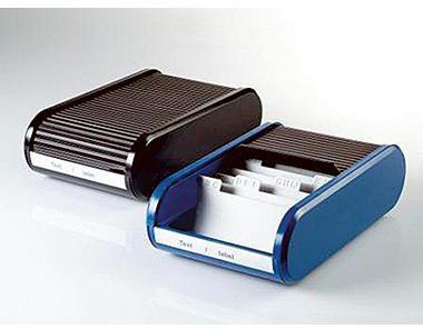 helit Visitenkartenbox the personal H6218093 max. 300Karten sw/bl