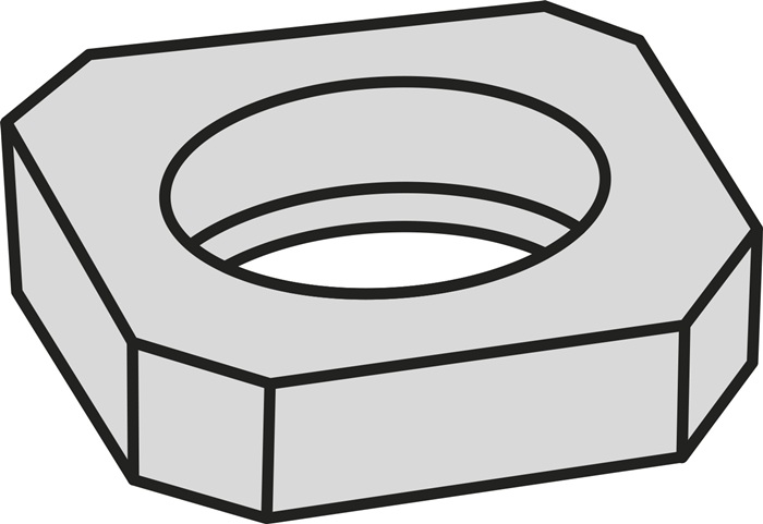Wendeplatten-Unterlegscheibe ISO SSN 100312:GJ11 Brutto-G.4,22g Farbe Silber