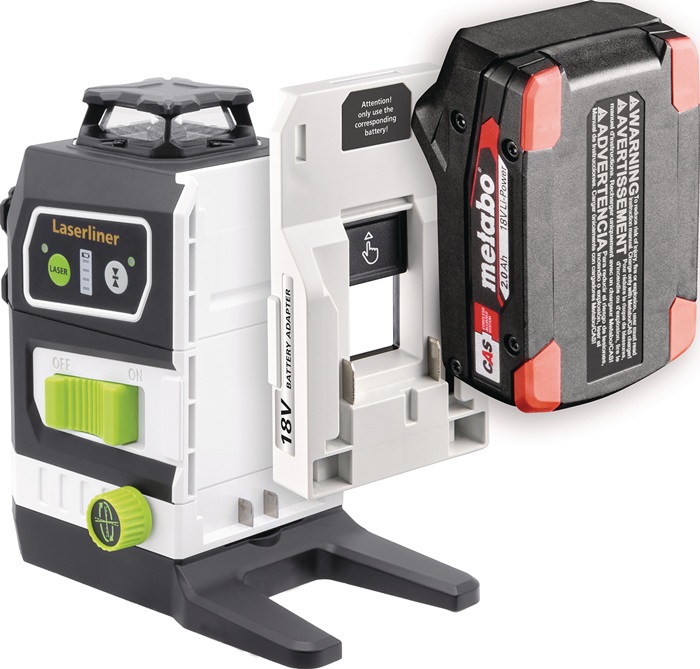 Akku-Adapter PowerAdapter Metabo compatible Multi-18V LASERLINER