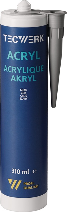 Acryl 310ml grau Kartusche TECWERK