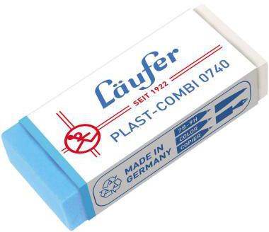 Läufer Radierer Plast-Combi 07400 46x20x9mm