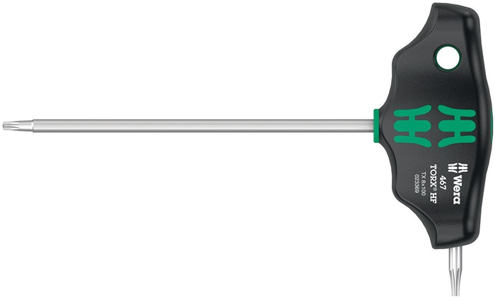 Schraubendreher 467 TORX® HF TX 8x100/12 (kurzer Schenkel)mm WERA
