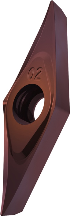 Drehwendeschneidplatte ISO VCGT 110204E-SF3:T8415 D.2,8mm PVD beschichtet