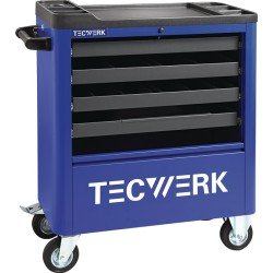 Werkstattwagen B855xT400xH895mm 300kg 4 Schubl.Stahlbl.TECWERK
