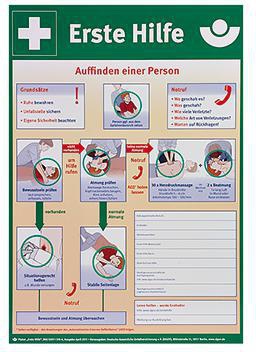 SÖHNGEN Erste Hilfe Anleitung 8001034 nach BGI 510-2 Kunststoff