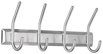 ALCO Wandgarderobe 2841 13x7x31,5cm Metall silber