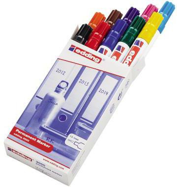 edding Permanentmarker 3000 4-3000-10 1,5-3mm sort. 10St.
