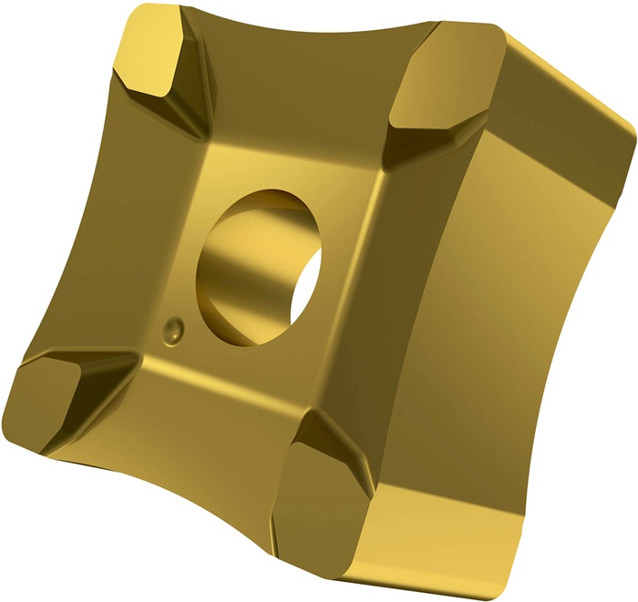 Scarfing-Schneideinsatz ISO SNMX 15-R27:6640 Radius 27mm MT-CVD beschicht. Gold