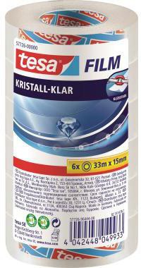 tesa Klebefilm 57726-00000-01 15mmx33m kristallklar 6 St./Pack.