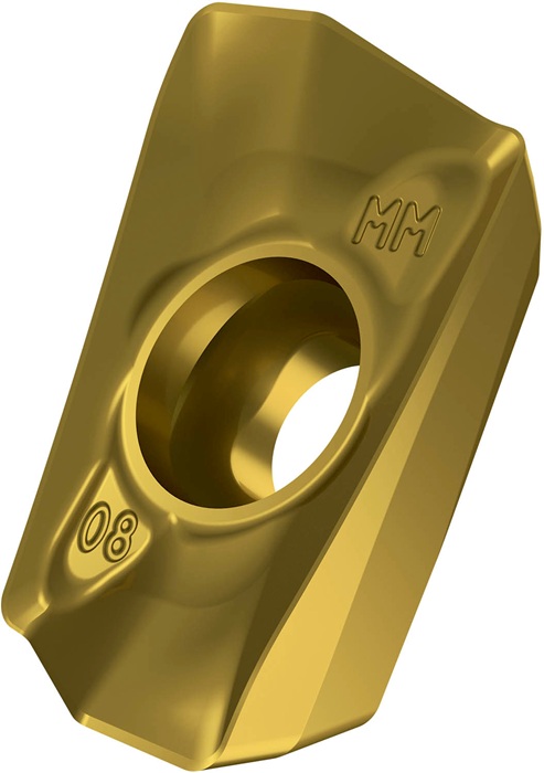 Fräswendeschneidplatte ISO ADMX 160616SR-MM:M6330 D.4,5mm PVD beschichtet Gold