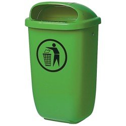 Abfallbehälter H650xB395xT250mm 50l grün SULO