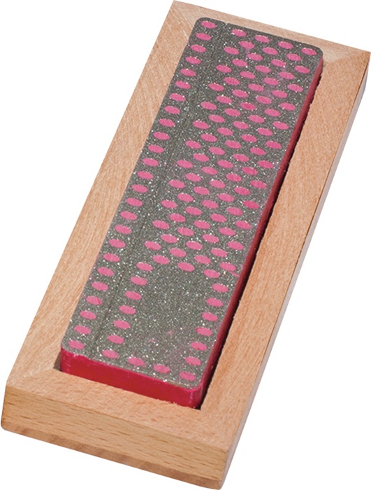 Diamantabziehstein L100xB25xHmm Diamanat fein rot im HO-Kasten MÜLLER