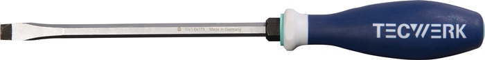 Schraubendreher Schneiden-B.10mm Klingen-L.175mm 3K-Griff 6-KT.-Kl./Ans.TECWERK