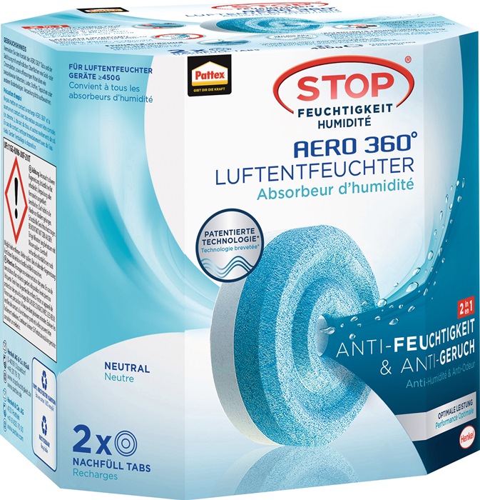 Luftentfeuchter Aero 360 2 Tabs à 450g PLAN2 Neutral Pk.PATTEX