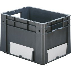 Etikett weiß f.Transportstapelkasten B.210mm 50St./Btl.LA-KA-PE