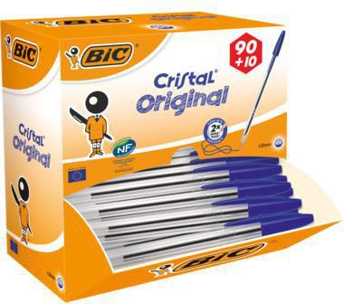 BIC Kugelschreiber Cristal Original 942910 blau 100 St./Pack.