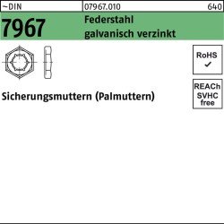 Sicherungsmutter DIN 7967 M36 Federstahl galv.verz. 25 Stück