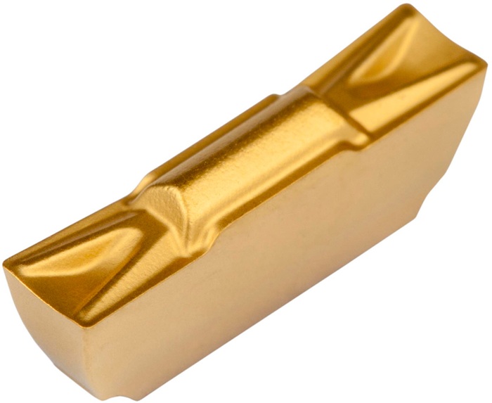 Drehwendeschneidplatte ISO LCMF 031304-F:T8330 Tiefe 3mm PVD beschichtet Gold