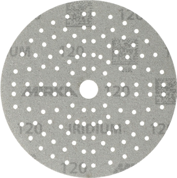 Haftschleifscheibe IRIDIUM Grip 121L 150mm K.120 f.HO/Metall/Lack/Ku.