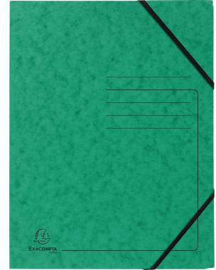 Exacompta Eckspanner 555413E DIN A4 Karton grün