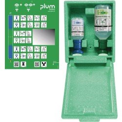 Augennotfallstation 1x200 ml pH Neutral,1x0,5l Augenspül. PLUM