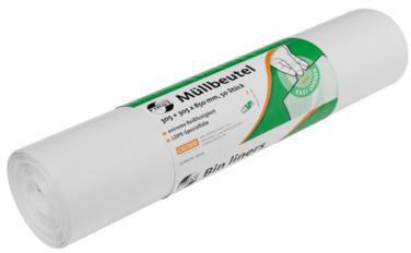 FIRST Müllbeutel 36005 LDPE 305+305x850mm ws 50 St./Pack.