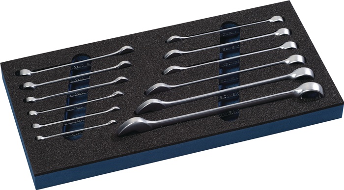 Werkzeugmodul 12-tlg.1/3-Modul Schlüsswelweiten 6-22mm TECWERK