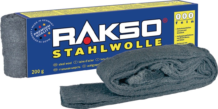 Stahlwolle fein 00 200g RAKSO