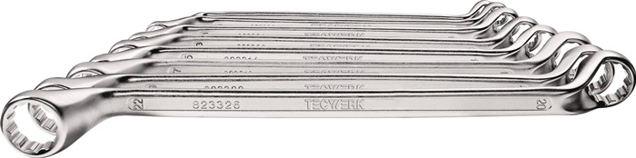 Doppelringschlüsselsatz 8-tlg.SW 6-22mm tief gekr.TECWERK