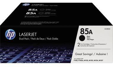 HP Toner CE285AD 85A 1.600Seiten schwarz 2 St./Pack.