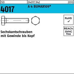 Sechskantschraube ISO 4017 VG M6x 20 A 4 BUMAX109 100 Stück BUFAB