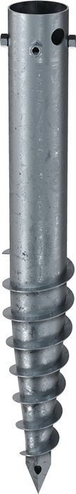 Schraubfundament G L.800mm D.89mm Gew.4xM12 4,5kg STA KRINNER