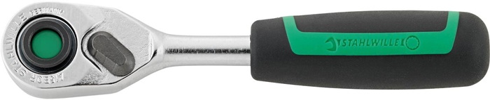 Bit-/Hebelumschaltknarre 419 B QR 1/4 Zoll m.Ausdrückf. L.117mm 80 Z.STAHLWILLE