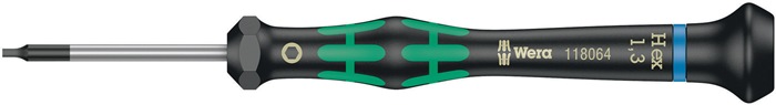 Elektronik-Feinmechanik-Schraubendreher 2054 6-KT.1,3mm Klingen-L.40mm WERA