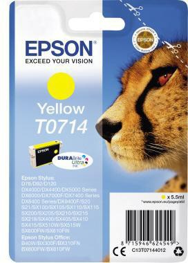 Epson Tintenpatrone C13T07144012 250Seiten 5,5ml gelb